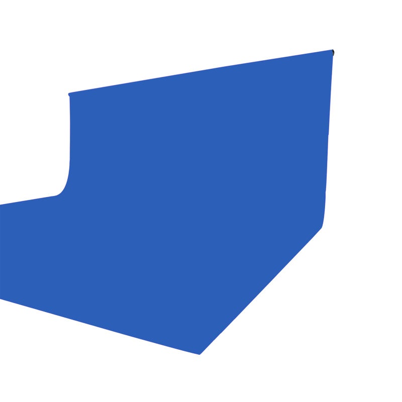 ISSUNTEX 6X9 ft Background Muslin Backdrop, Photo Studio, Collapsible High Density Screen for Video Photography and Television-Blue - Image 1